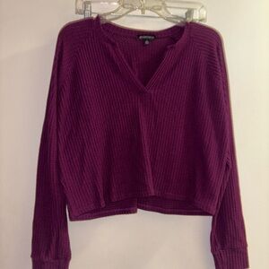 Beyond Yoga Women’s Free Style Pullover Aubergine Purple Size Small Athletic Top